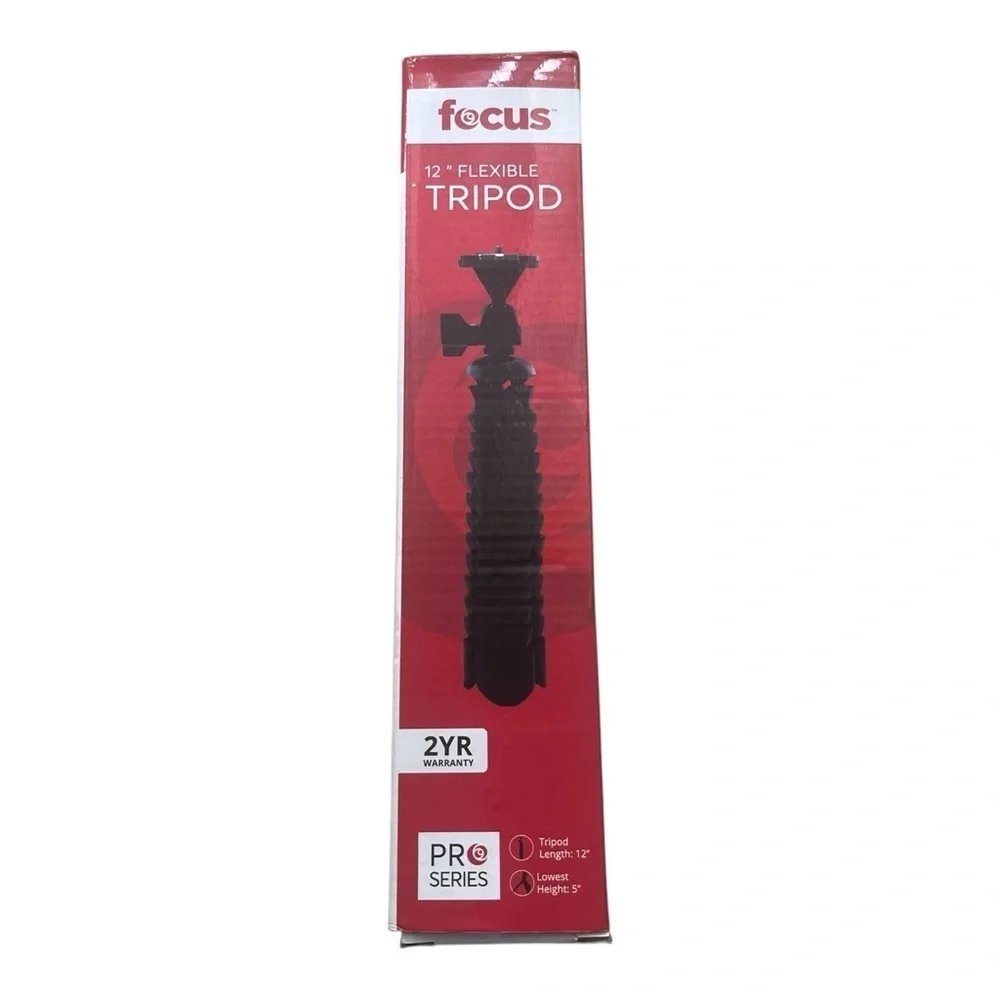 Focus on table flexible tripod 12” for camera portable